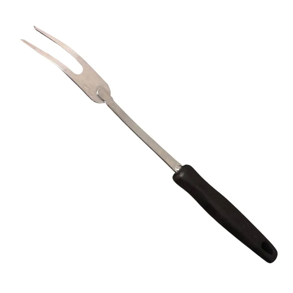 Vintage Ekco‎ | Stainless Steel Meat Carving Fork | Faux Wood Handle USA 12 Inch
